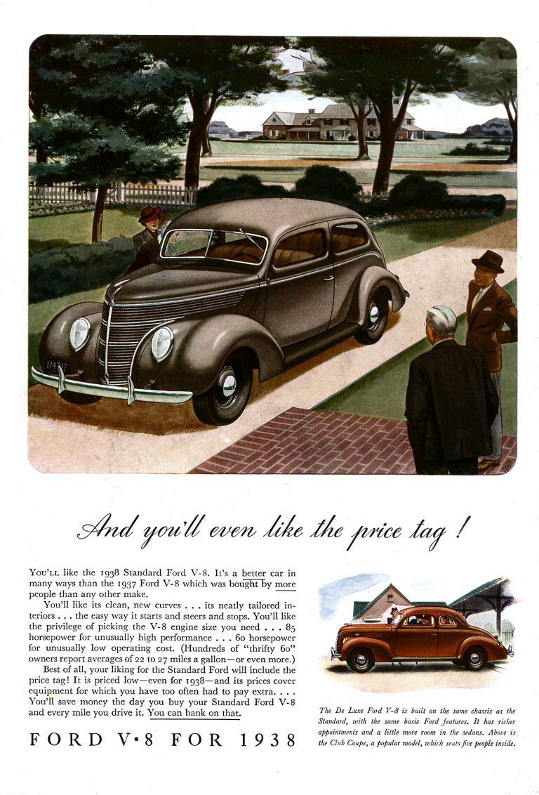 1938 Ford Auto Advertising